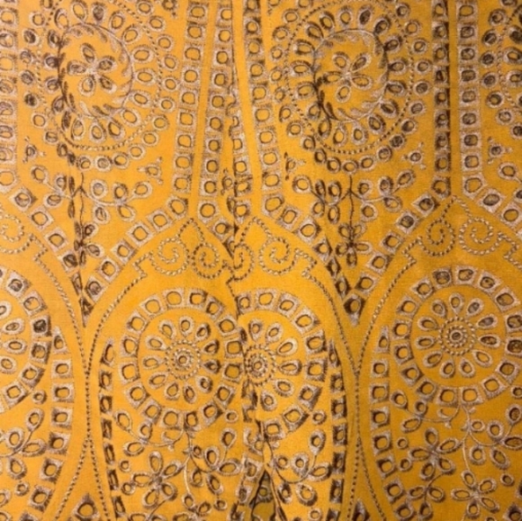 Jen's Pirate Booty Picasso Pants In Citrine Mariachi Eyelet Size Small - Picture 5 of 7